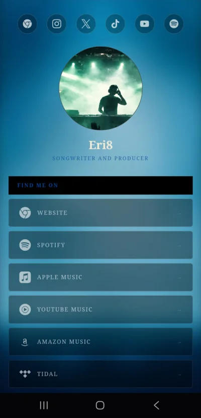 Artist Page